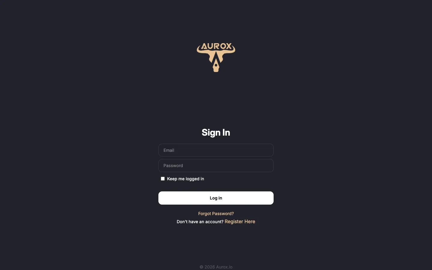 SilagePlan login page with email and password fields